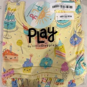 Little Sleepies Yellow Dessert Print Dress